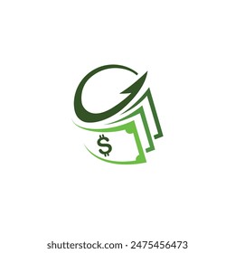 money abstract logo modern style