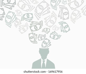 Money Abstract Vector Background Illustration