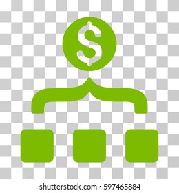 Money Aggregator icon. Vector illustration style is flat iconic symbol, eco green color, transparent background. Designed for web and software interfaces.