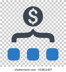 Money Aggregator icon. Vector pictograph style is a flat symbol, color, chess transparent background. Designed for software and web interface toolbars and menus.