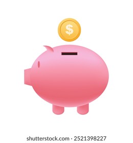 Aplicação de dinheiro para telefone celular. Ícone de moeda em estilo moderno. Aplicativo Pig para telefone.
