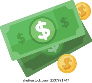 money asset bill dollar bank business cash salary usd vector rich wealth