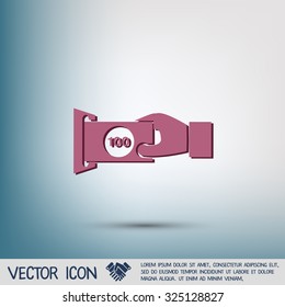 money ATM. symbol issuing or receiving money from an ATM. financial icon. money is given.