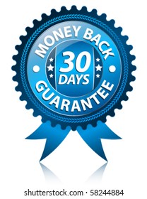Money back 30 days label