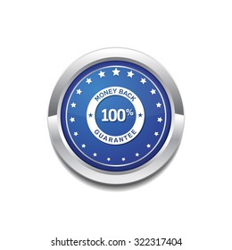 Money Back Blue Vector Icon Button