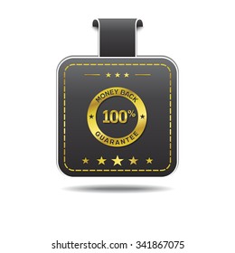 Money Back golden Vector Icon Design