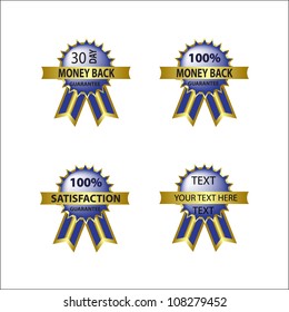 Money Back Guarantee / 100% Satisfaction Label Vector