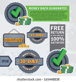 Money Back Guarantee. EPS10.
