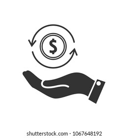 money back guarantee hand icon