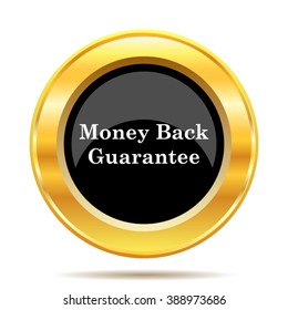 Money back guarantee icon. Internet button on white background. EPS10 vector.