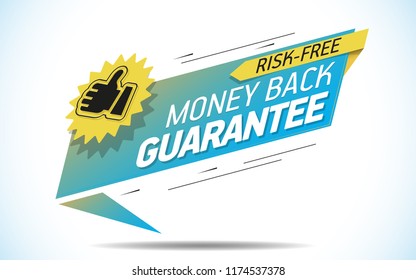 Money back guarantee label