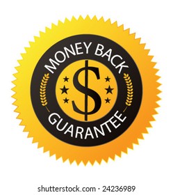 "Money back guarantee" label