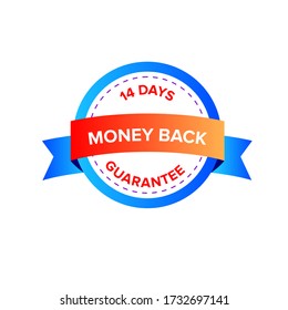 Vector de etiqueta de garantía de dinero