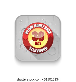 money back guarantee With long shadow over app button