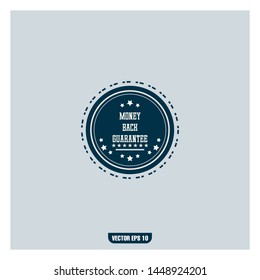 Money back guarantee vector design 