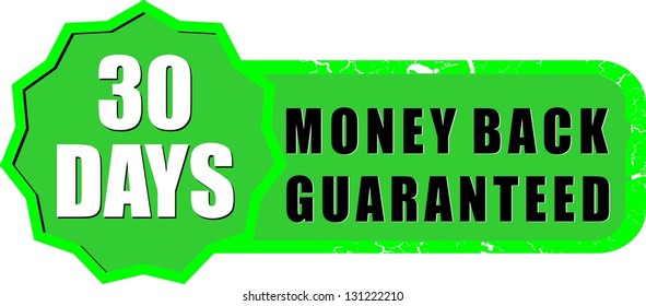 money back guaranteed 30 days
