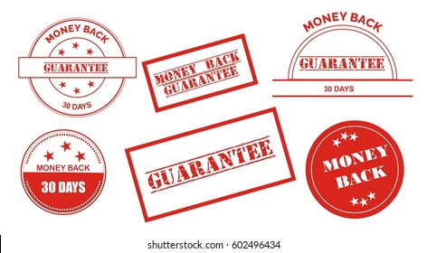 Money Back Gurantee Stamp