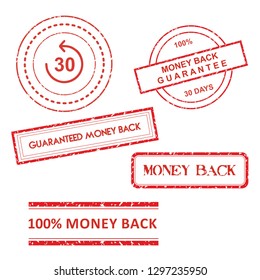 Money Back Gurantee Stamp - Vector