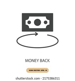 money back icons  symbol vector elements for infographic web