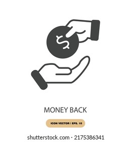 money back icons  symbol vector elements for infographic web