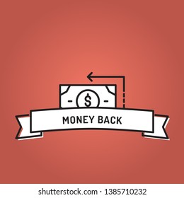 MONEY BACK LINE ICON SET