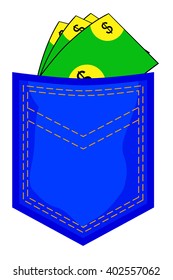 Money At Back Pocket 
