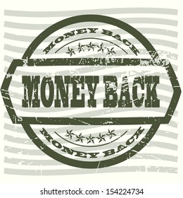 Money back rubber stamp