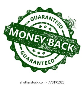 Money Back Stamp. Vector Illustration