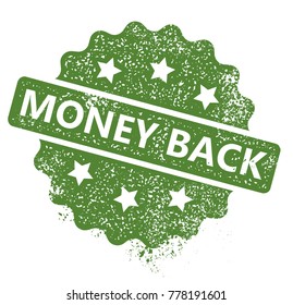 Money Back Stamp. Vector Illustration