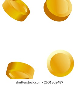 Money Background. Golden Vector Coins Rain. Flying 3d Cash for Casino Business  Banner. Cash Back Illustration. Win in a Lottery Concept Design. Cashback Explosion. Sale Discount Background. 