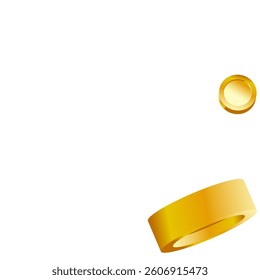 Money Background. Golden Vector Coins Rain. Flying 3d Cash for Casino Business  Banner. Cash Back Illustration. Win in a Lottery Concept Design. Cashback Explosion. Sale Discount Background. 