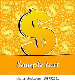 Money background. Vector Illustration