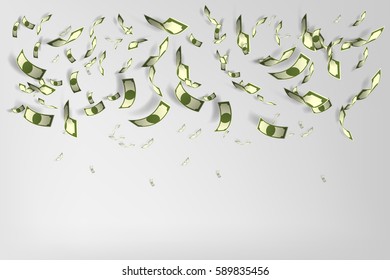 Lot of money background vector illustration