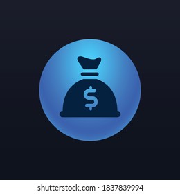 Bolsa de dinero - botón Icono de aplicación