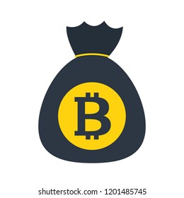 money bag bitcoin cryptocurrency virtual