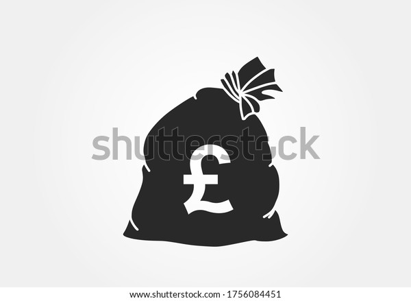 Money Bag British Pound Sign Uk Stock Vector Royalty Free 1756084451