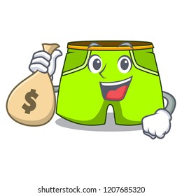 With money bag character style short pant for hangout