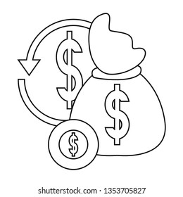 money bag coin