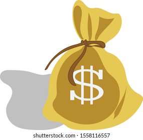 
Money bag coin bag vector