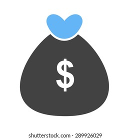 Money bag, currency, sack icon vector image.Can also be used for banking, finance, business. Suitable for web apps, mobile apps and print media.