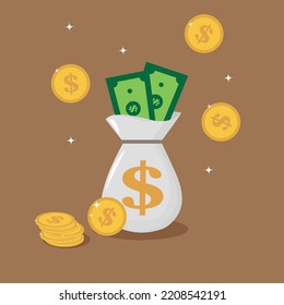Fondo de diseño de bolsos de dinero