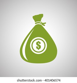 Money bag design, vector illustration, vector illustration