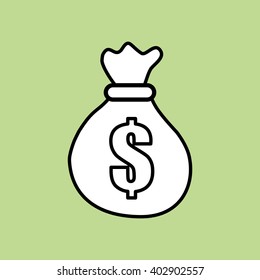 Money bag design , vector illustration