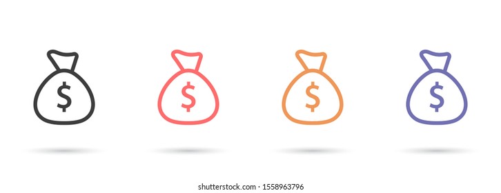 Money Bag Dollar Currency Vector Graphic