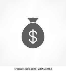 money bag dollar icon