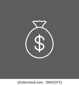 money bag dollar icon