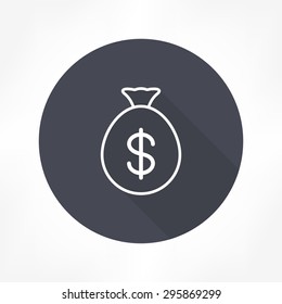 money bag dollar icon