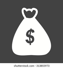 Money, bag, dollar icon vector image.Can also be used for law and order. Suitable for mobile apps, web apps and print media.