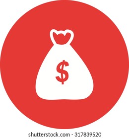 Money, bag, dollar icon vector image.Can also be used for law and order. Suitable for mobile apps, web apps and print media.