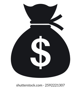 A money bag with a dollar sign.